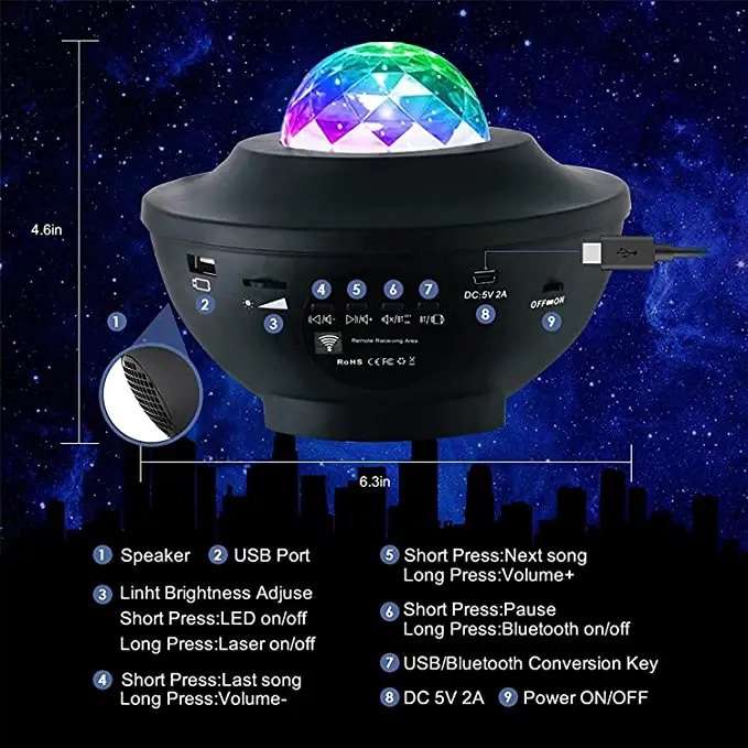 Star Light Projector for Room Decorations Galaxy Procter Light - Image 6