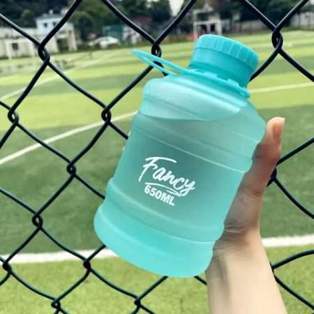 Plastic Clear Plastic square sport water bottle 650ml
