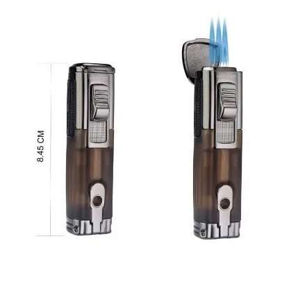 Honest Cigar Lighter Torch Lighter Windproof Triple 3 Jet Flame - Image 2