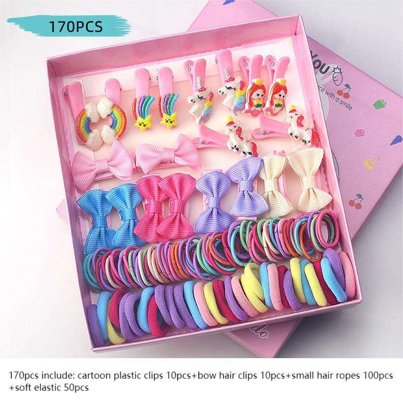 mixed set little baby hair clips and bands claws pins girls accessories - Image 2