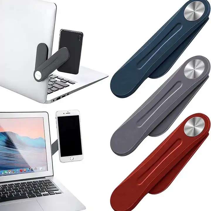 Universal Laptop Phone Holder Extender Magnetic Phone Bracket Laptop Side Mount - Image 6