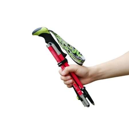 Pole Carbon Tungsten Steel Mountain Climbing Folding Hiking Stick