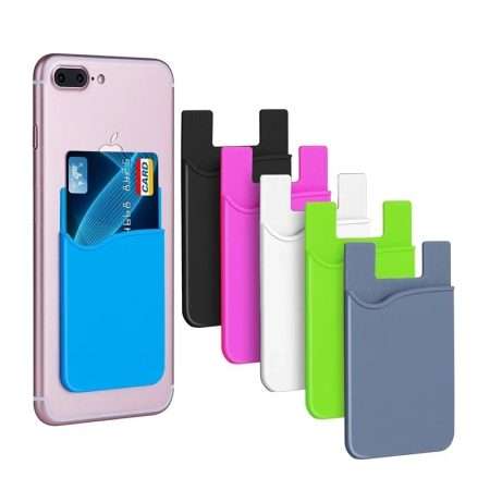 Silicone Wallet Credit Card Cash Pocket Stick on
