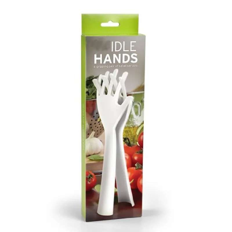 2 Pcs/set Salad Fork PP Salad Mixer Two Hand Shape