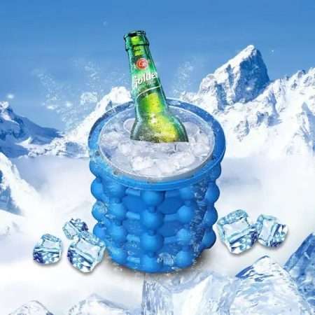 Portable Silicone Blue Ice Cube Maker