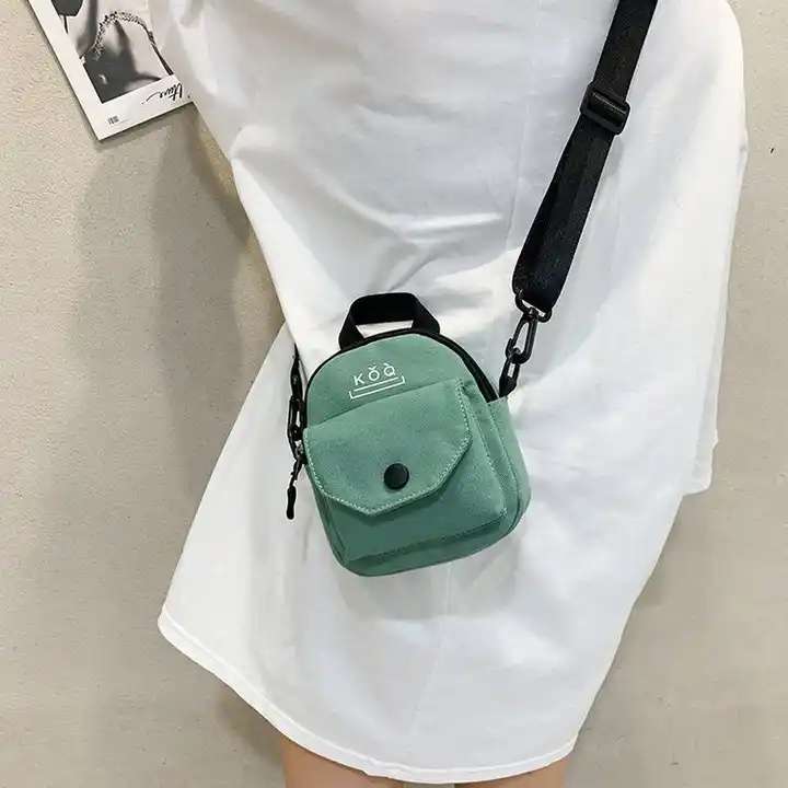 New Casual Mobile Phone Bag Square Canvas Messenger Bags - Image 3