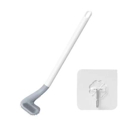 Golf Toilet Brush Long Handle Silicone Toilet Brush Wall Mounted Cleaning Brush