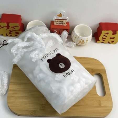 100 pcs Disposable Plastic Elastic Wrap For Food And Dust Prevention