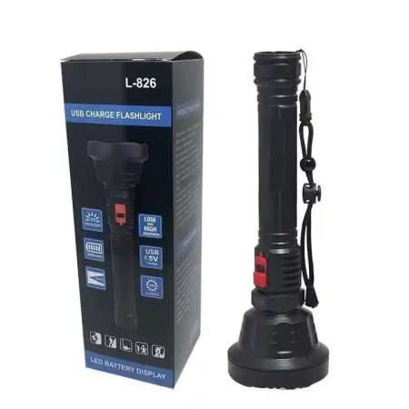 Multi-function led flashlight usb long-range light portable