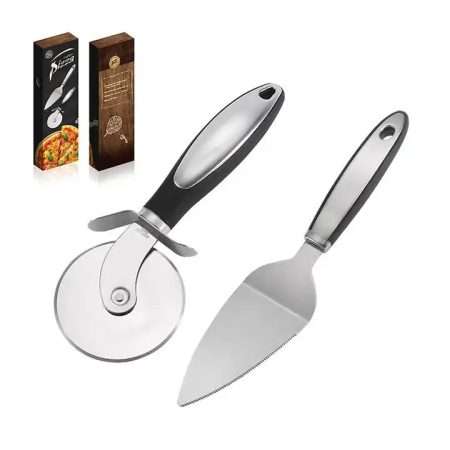 Stainless Steel Pizza knife and Spatula Set