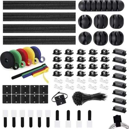 Cable Clips Holder Cable Cord management organizer kit