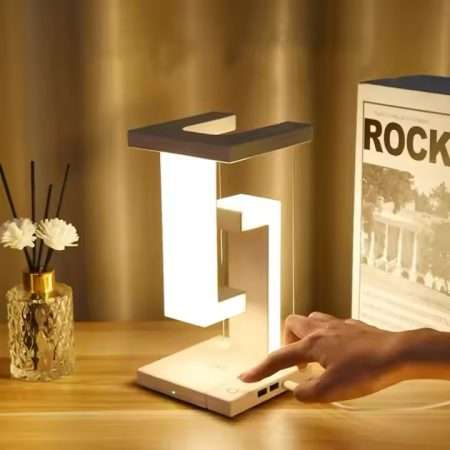 Anti Gravity Reading Desk Light Magnetic Levitation with wireless Charger