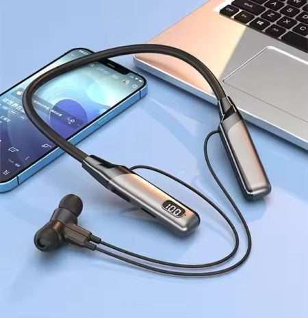 Neckband Stereo Earphones Headsets Mic Wireless ENC Earbud & In-Ear Headphones
