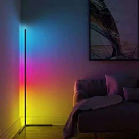 RGB Colorful LED Floor Lamp White Shade LED Light with APP Control