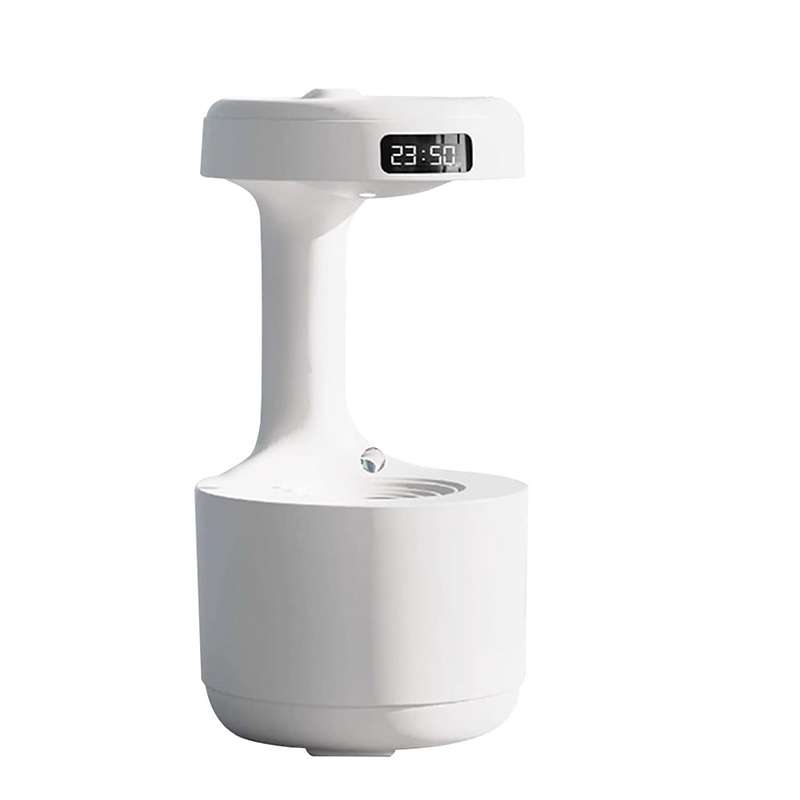 Anti-Gravity Water Drop Humidifier with LED Smart Display Digital Clock - Image 5