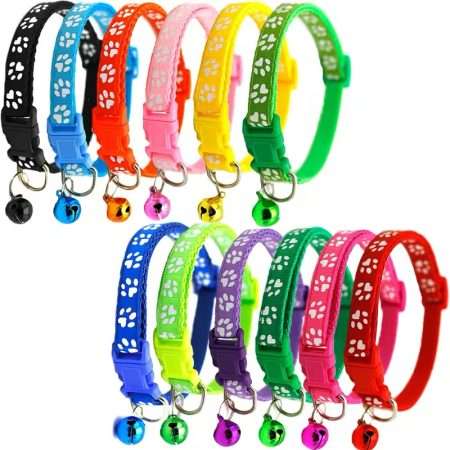 Adjustable Soft Pet Dog Collar With Bell
