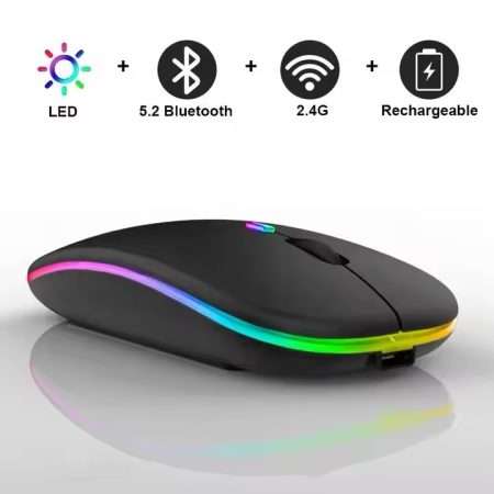 Wireless Mouse BT RGB Rechargeable Mouse