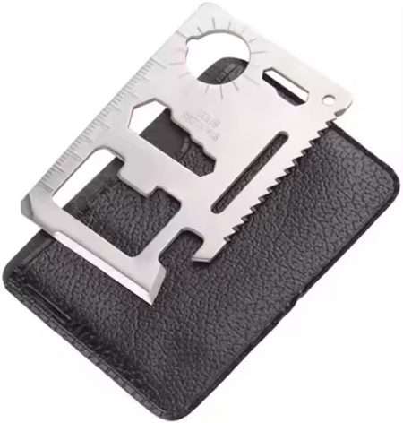 11-in-1 Stainless Steel Portable Survival Credit Card