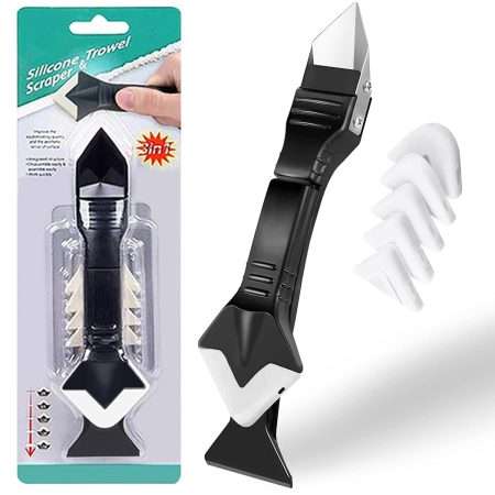3 in 1 Silicone Sealing Tools, Silicone Trowel Scraper