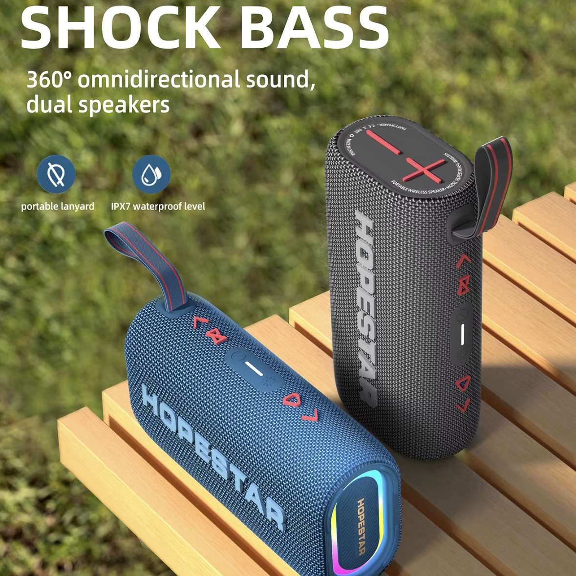 Hopestar-H55 Hifi Driver Radio BlueTooth Wireless Stereo Speaker - Image 7