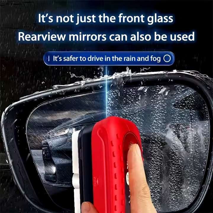 Automotive Oil Film Cleaning Brush Glass Oil Film Cleaner with Reusable Foam Sprayer - Image 9