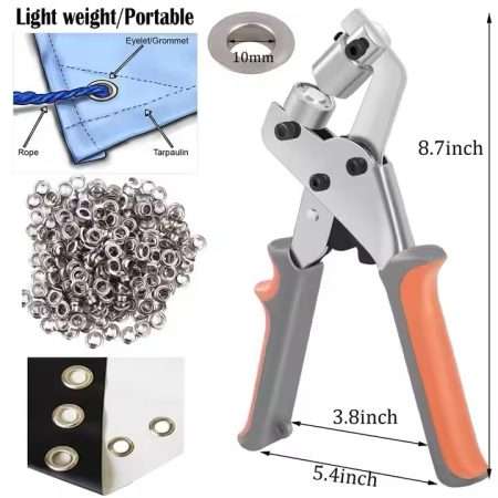 Grommet Rivet plier Punch tool kit for Curtain leather Advertising cloth