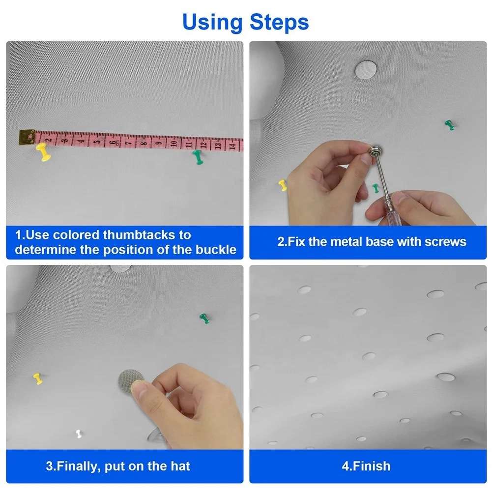 60pcs Car Roof buckles Repair Rivet Sagging Headliner Fix Repair