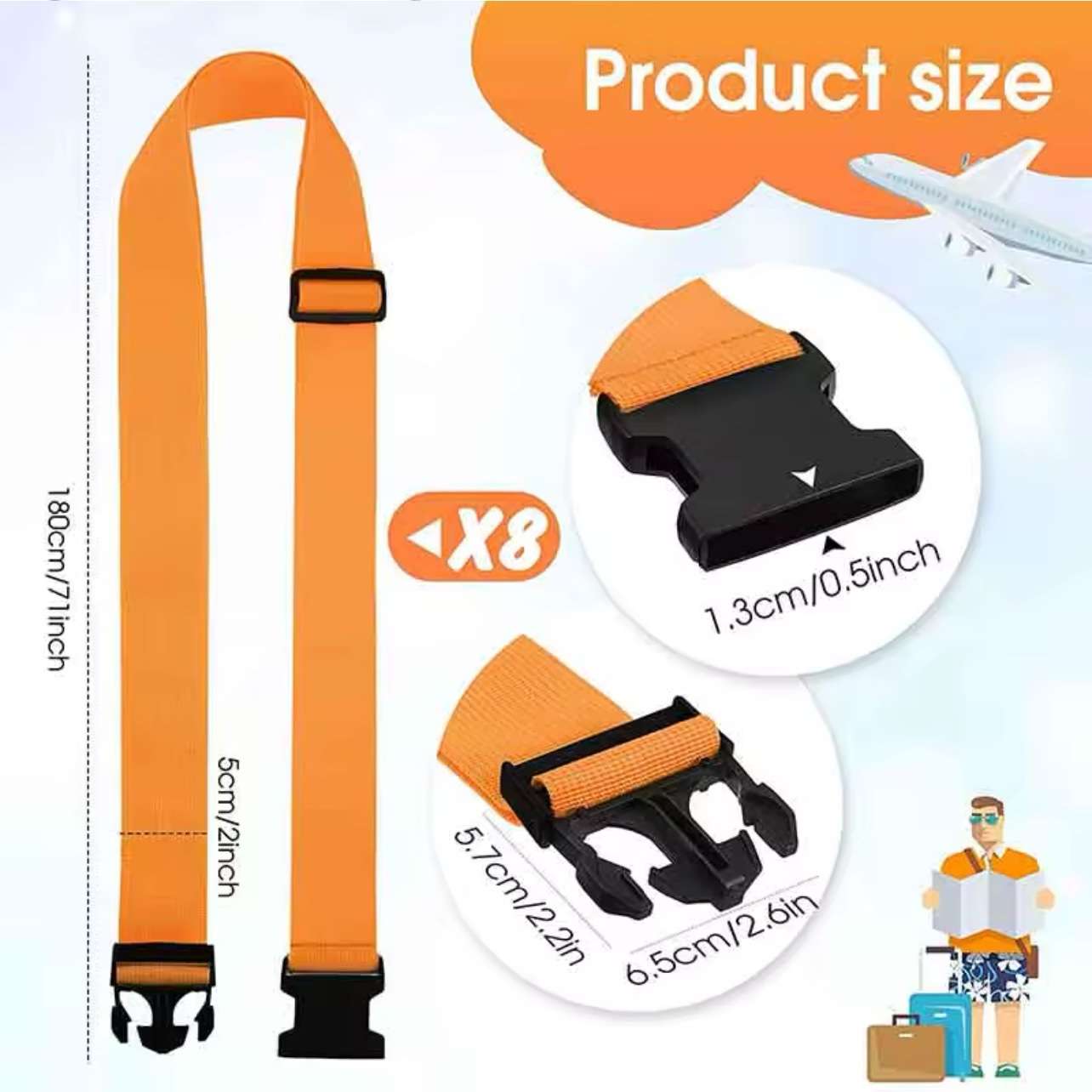Adjustable Luggage Strap Belt Packing - Image 5