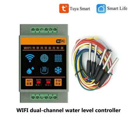 Tuya Smart Home Water Level Sensor WIFI Controller Tank Leakage Flood Alarm
