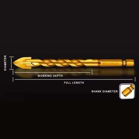 Cross Head Glass Tile Drill Bits for Glass Ceramic Tile Drilling