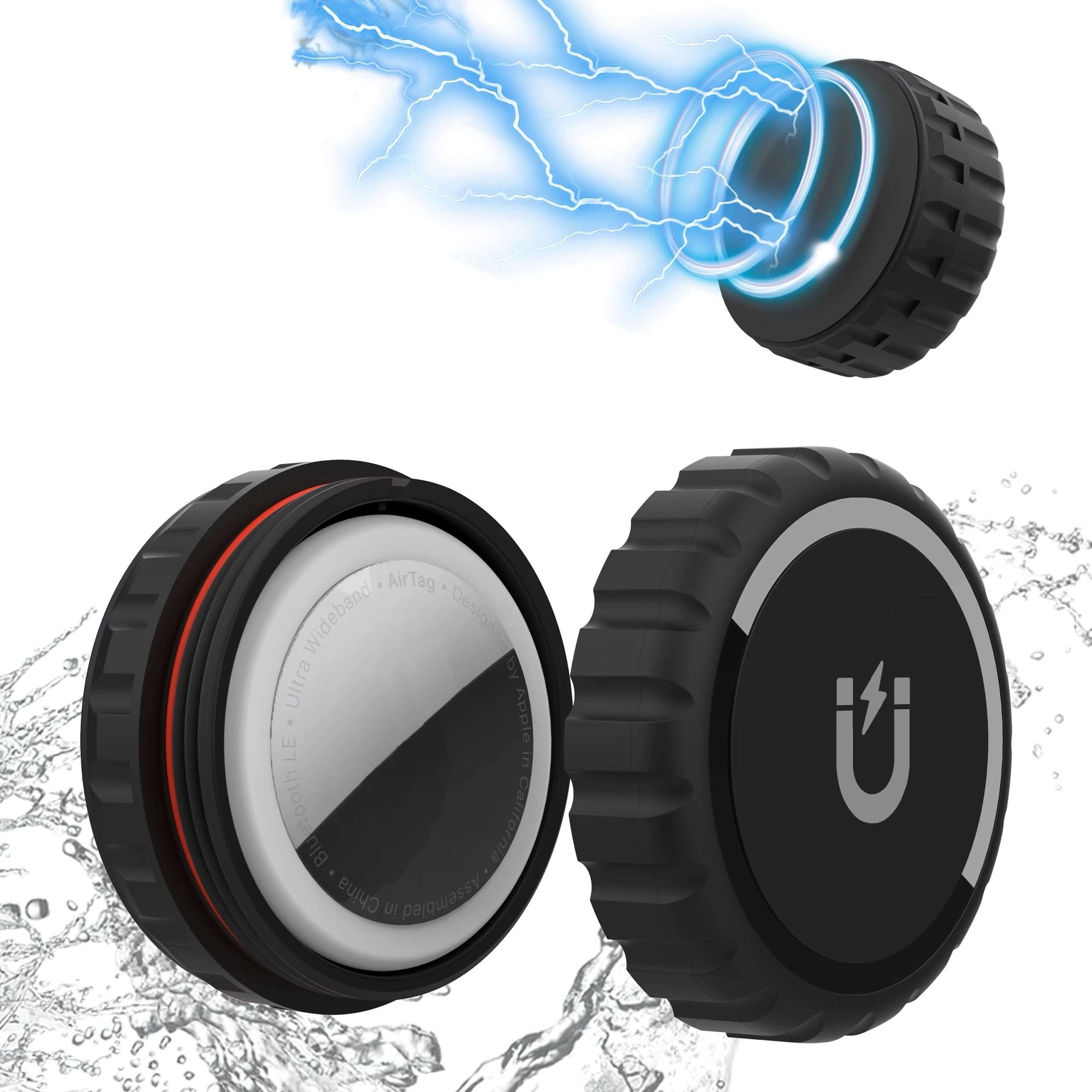 Strong N52 Magnet Waterproof Magnetic Holder for AirTag - Image 2
