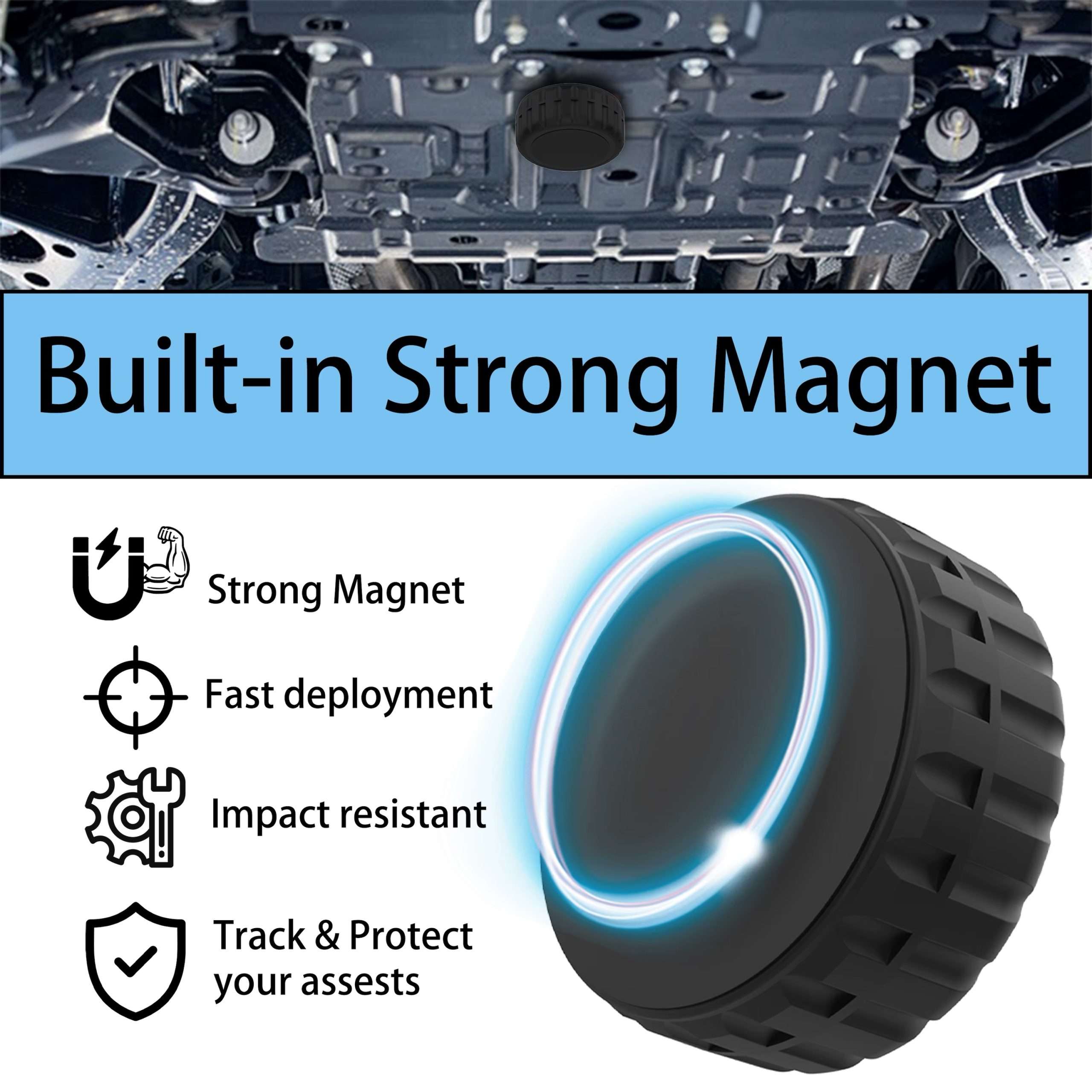 Strong N52 Magnet Waterproof Magnetic Holder for AirTag - Image 4