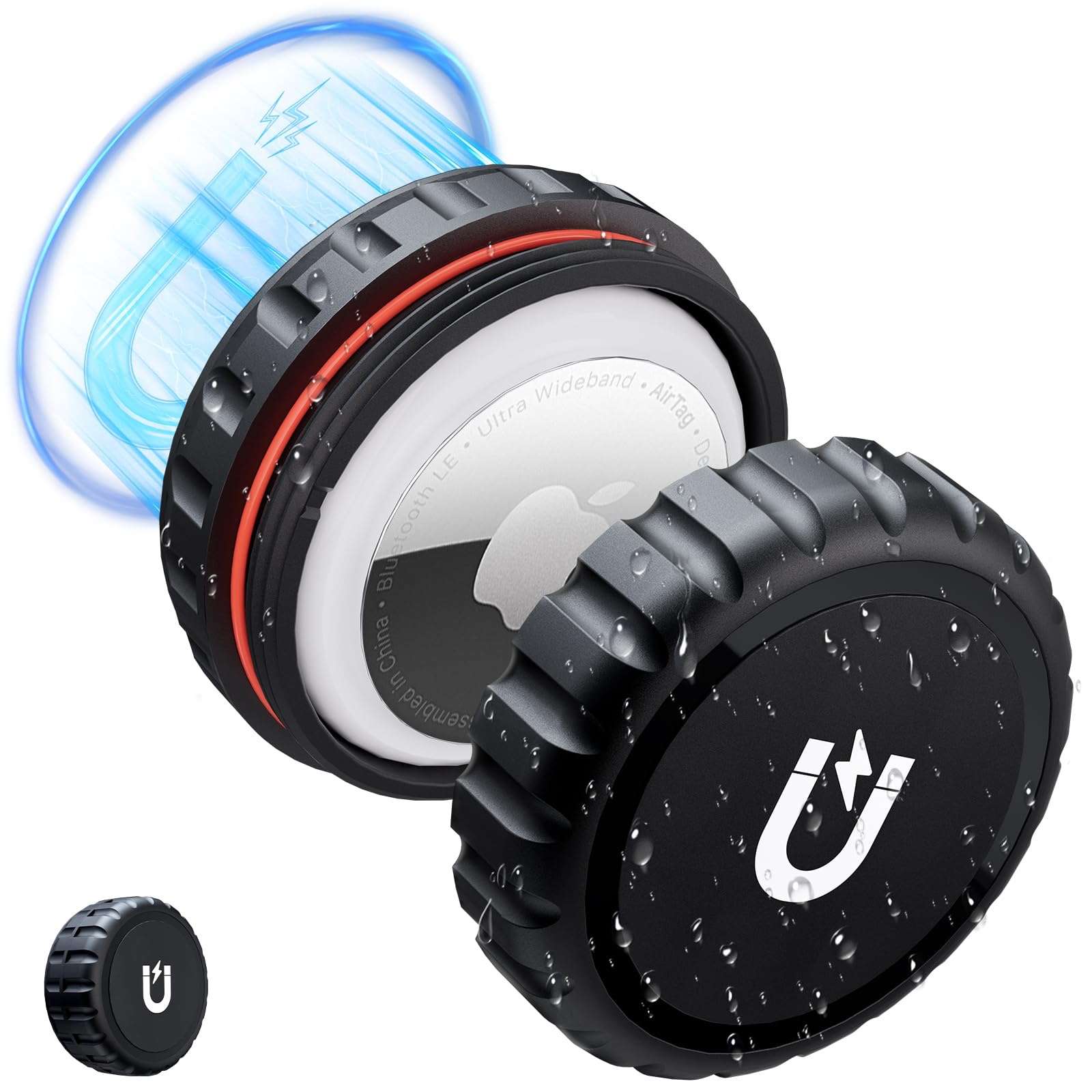 Strong N52 Magnet Waterproof Magnetic Holder for AirTag