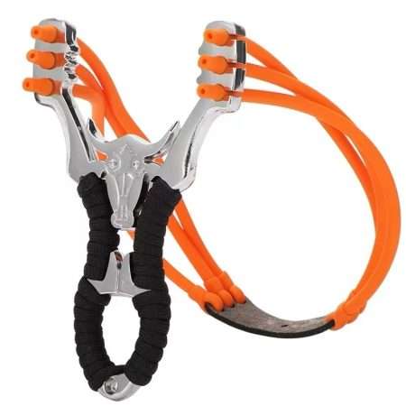 Big Power Alloy Slingshot Outdoor Target Practice Toys (Alloy Bull Head Slingshot)