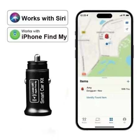 2-in-1 Mini Car Tracker&Car Charger Dual Purpose Find My Real Time GPS Locator