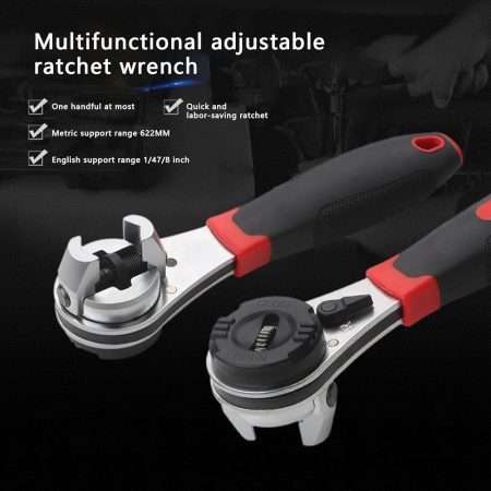6-22MM Adjustable Ratchet Multifunctional Wrench