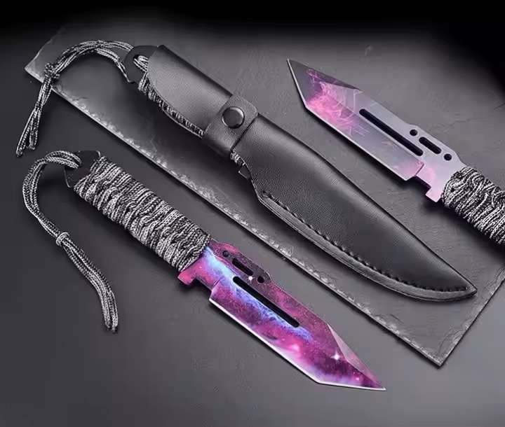 Outdoor Straight CSGO Knife Portable Survival Knife - Image 2