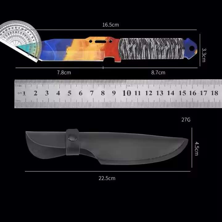 Outdoor Straight CSGO Knife Portable Survival Knife - Image 3