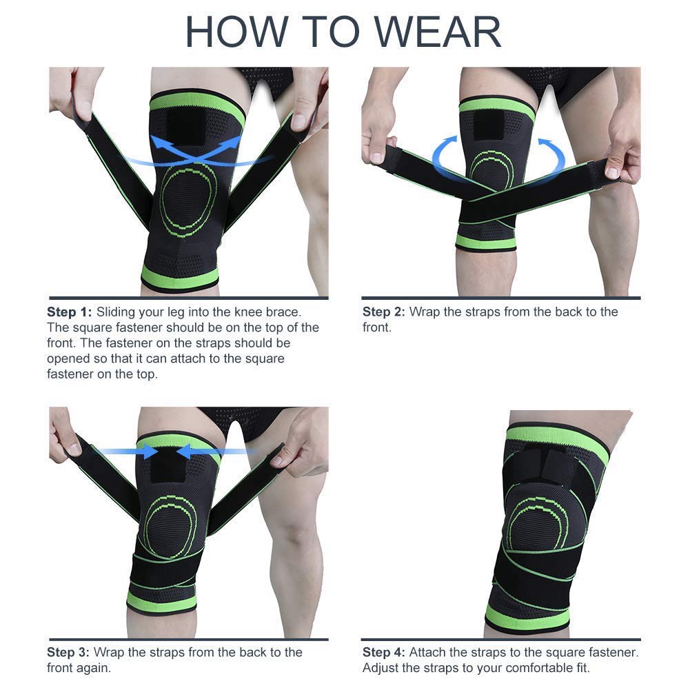 Sports Strap Knee Brace Compression for Fitness Knee Support - Image 6