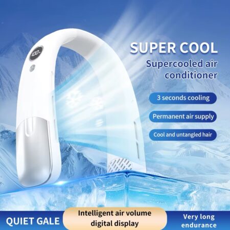 Fast Cooling Wearable Bladeless Hanging Neck Fan