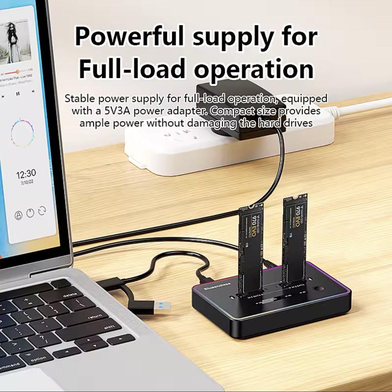 Blueendless M 2 Two Bay NVME SSD Docking Station Dual bay Offline - Image 4