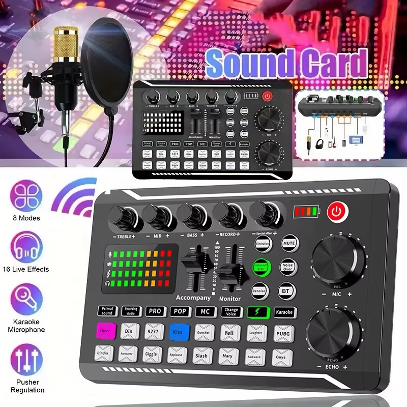 BM800 Studio Microphone Kits With 998 Sound Card - Image 6