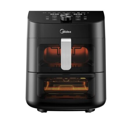 Midea Smart Air Fryer With Digital Touch Control, 11L Capacity With 2 Cooking Zone