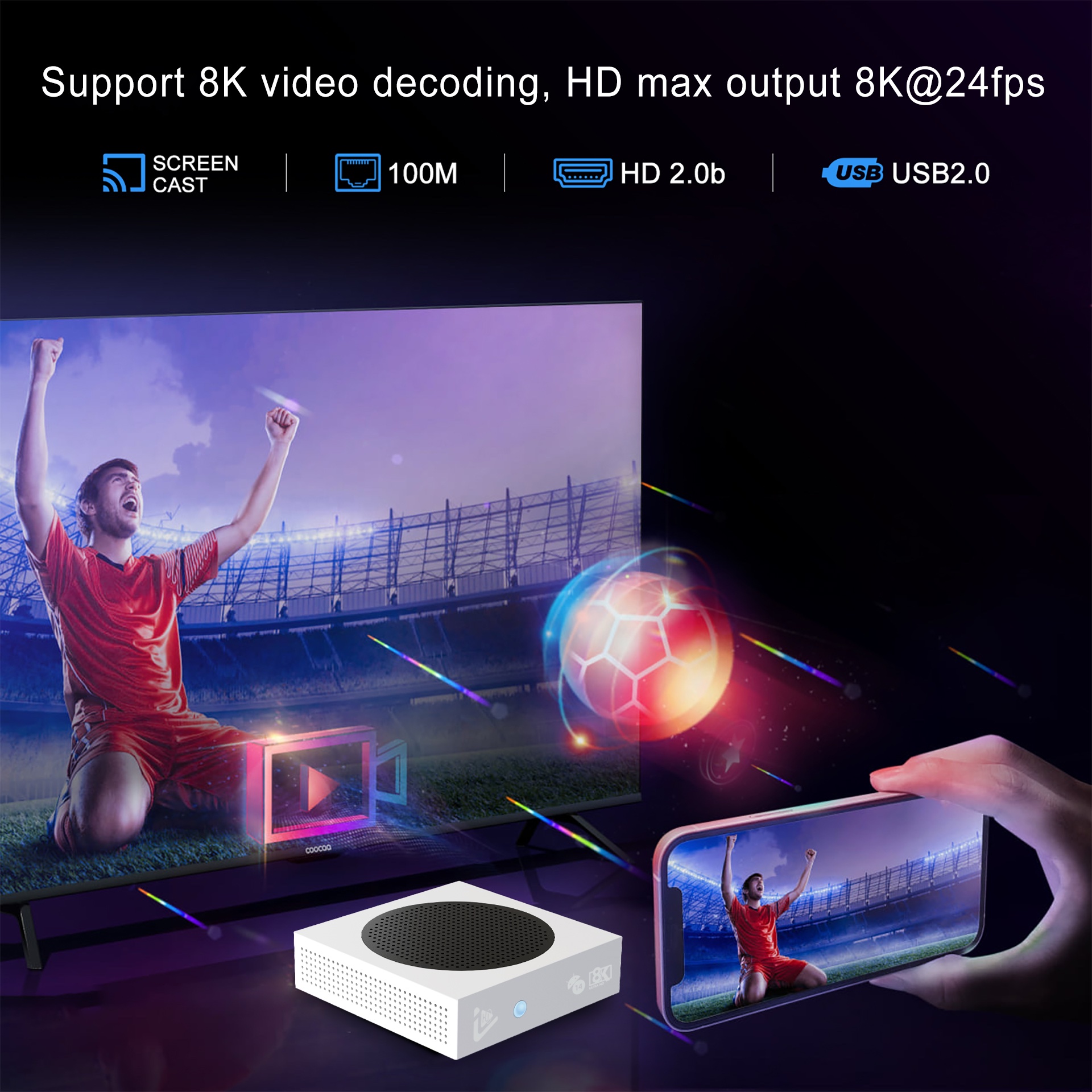 Android 14 Set Top Box High Speed Allwinner H618 TV Box - Image 9