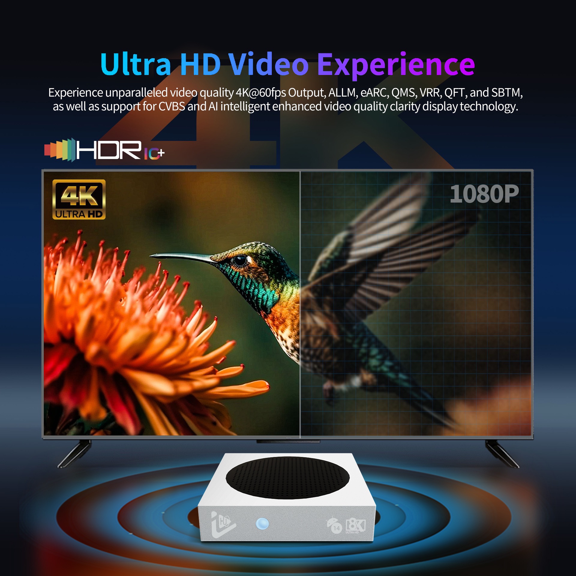 Android 14 Set Top Box High Speed Allwinner H618 TV Box - Image 10