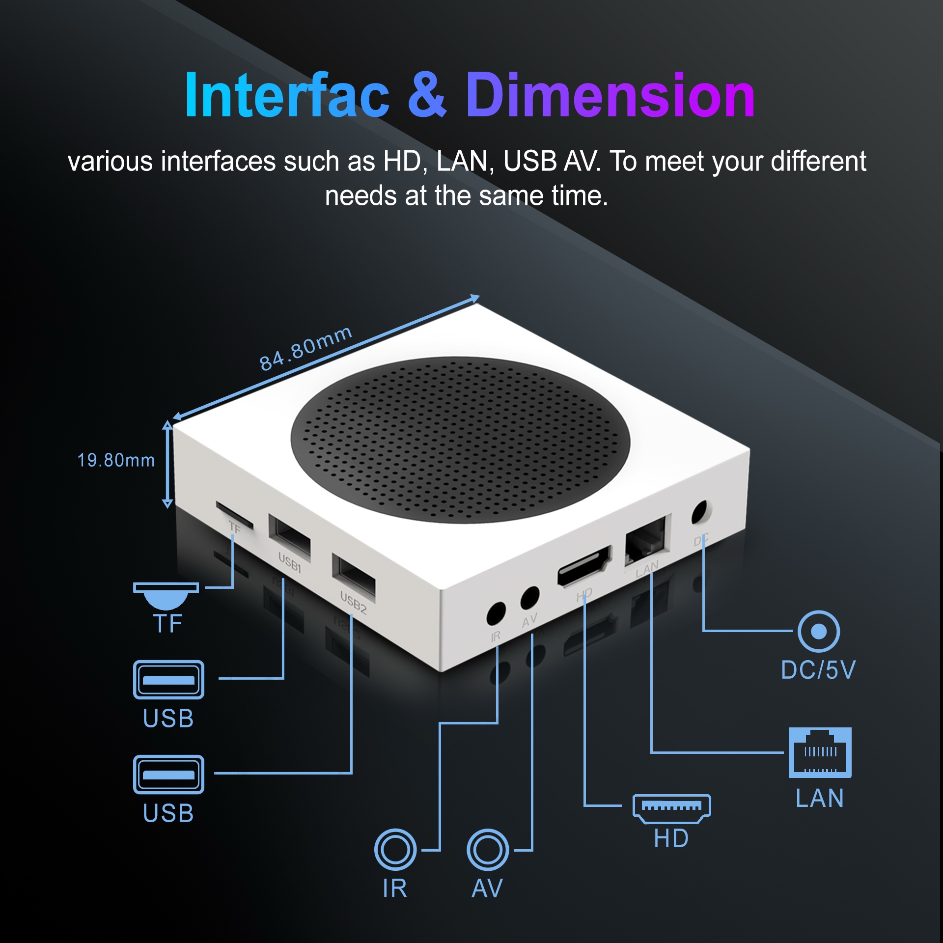 Android 14 Set Top Box High Speed Allwinner H618 TV Box - Image 12