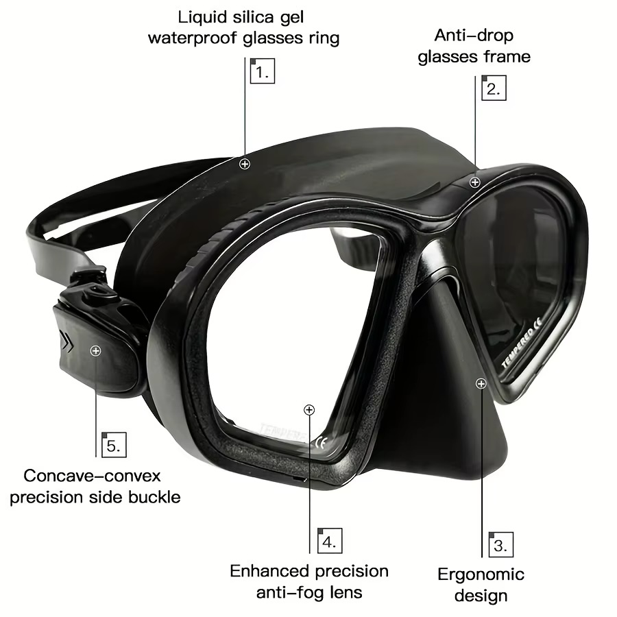 Freediving Diving Goggles with Case - Image 4