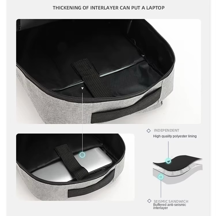 3 in 1 Casual Computer Waterproof Laptop Backpack - Image 8