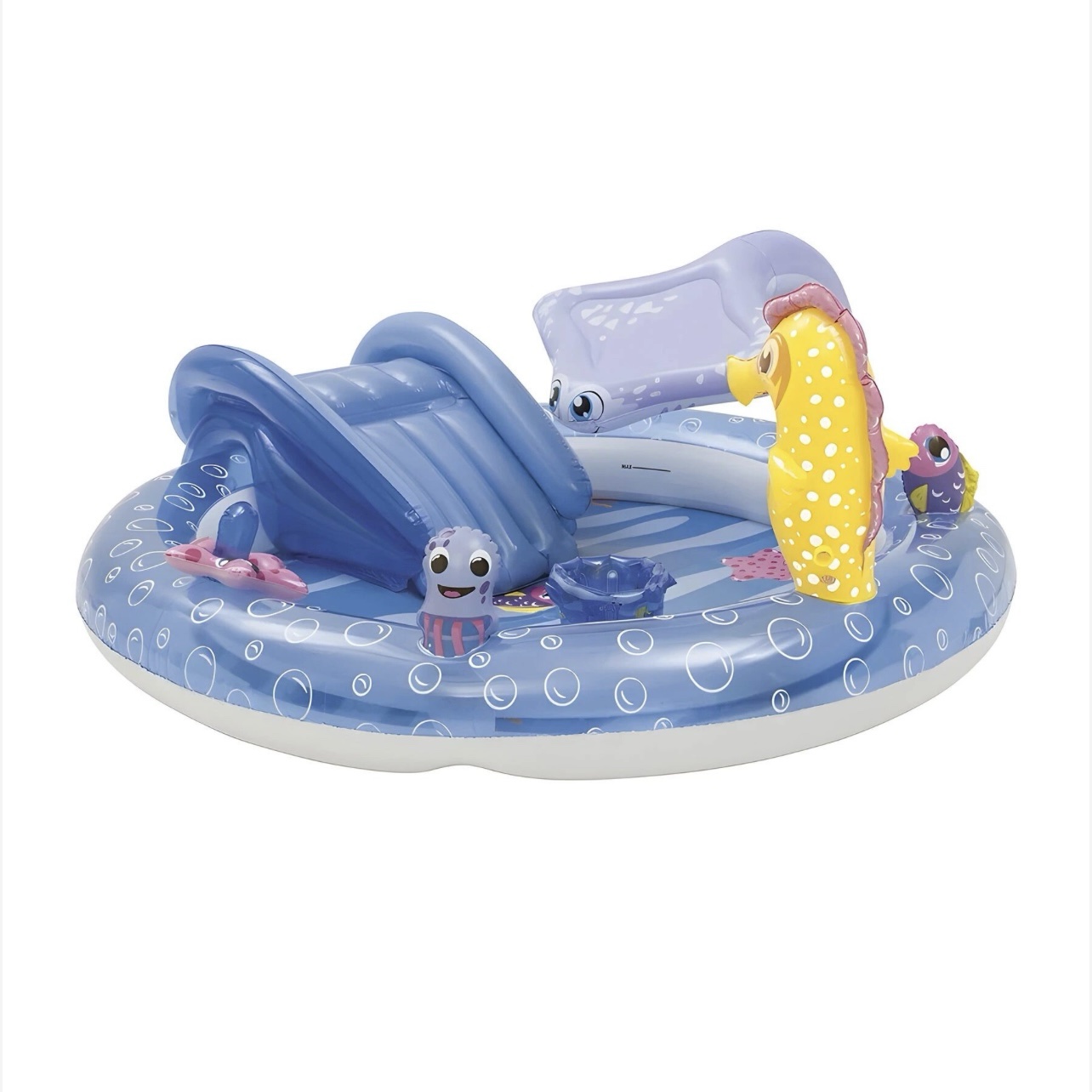 5-piece play pool - Playtive, with slide, water shower, duck umbrella - Image 3