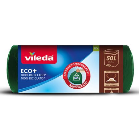 Vileda 50L Waste Bags - Eco-Friendly With High Durability